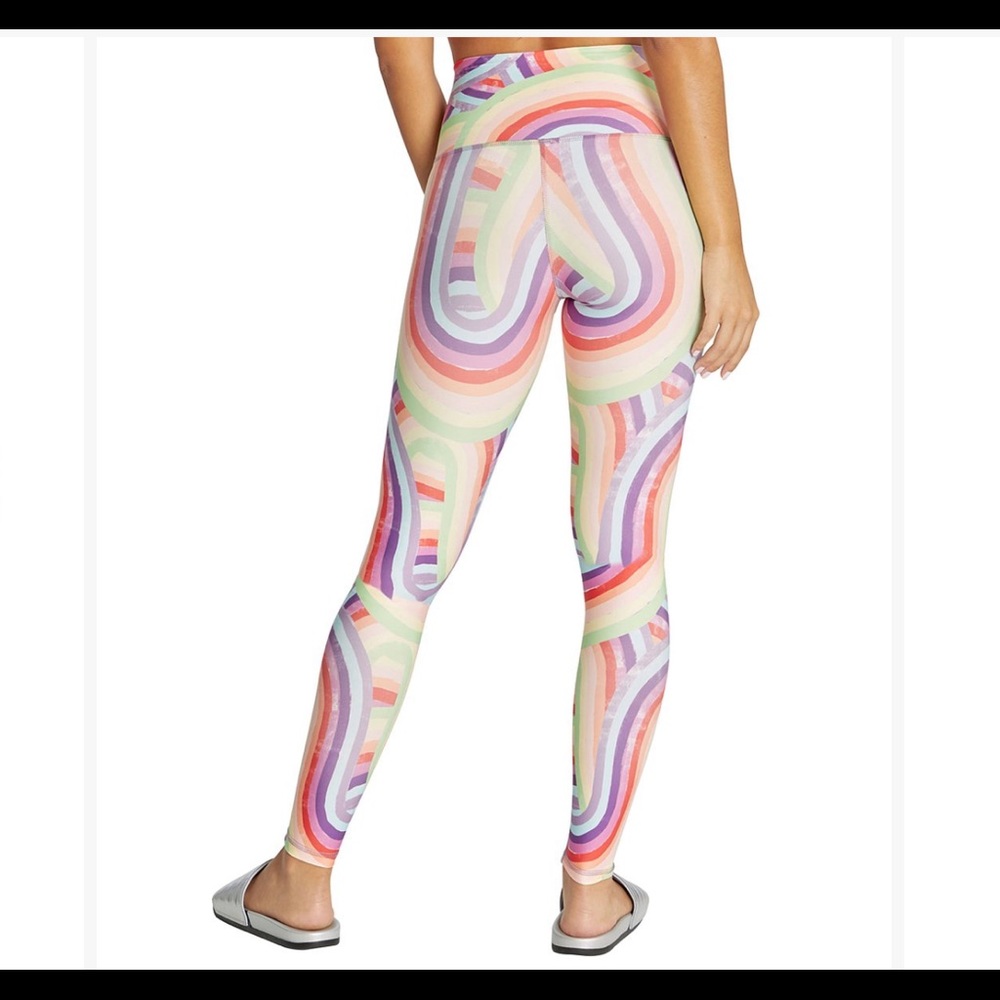 NWT Wildfox size small abstract rainbow leggings - Picture 3 of 7